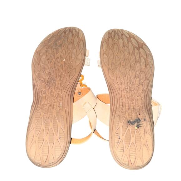 Patrizia By Spring Step Kalliphaeia Slingback Sandals Women's 7 Tan Faux Leather - Picture 8 of 9